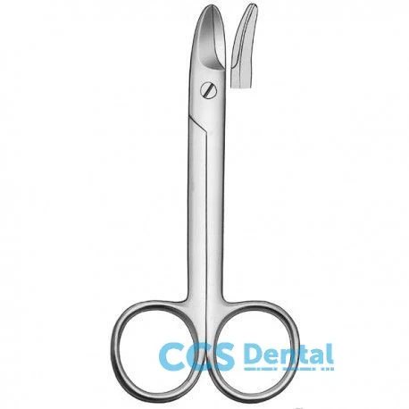 070240 Tijeras Corona Curva Dent. 10.5cm. Set de 12 Piezas
