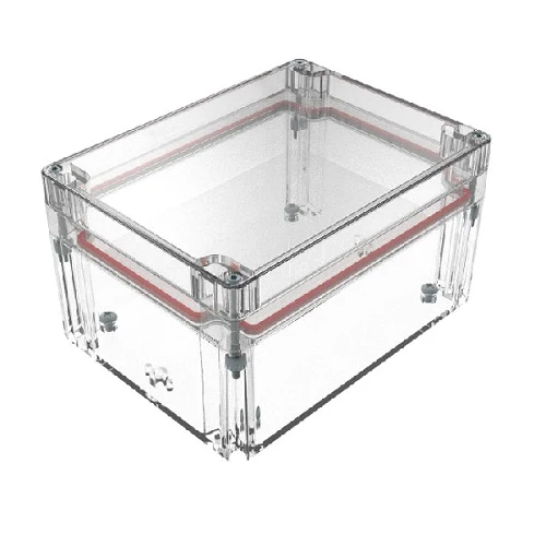 Top Cap Nítido Bottom Clear Electronic Enclosures RB65P12C24C