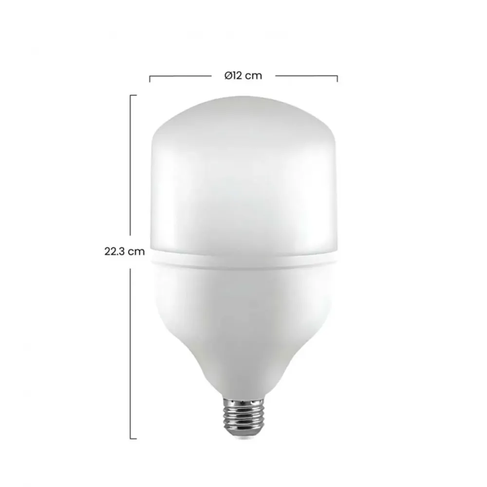 Bombilla LED 7hSevenOn cilíndrica 40W E27 4000k blanco Ø12x22,3 cm con Certificación CE